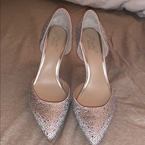 Badgley Mischka jewel pumps. Never worn !